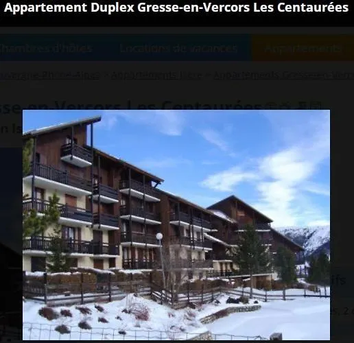 Appartement Duplex 4 Pers A Gresse-En-Vercors